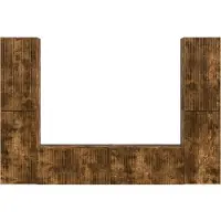 vidaXL Tv-meubelset 6 st 31 x 30 x 60 cm Gerookt eiken