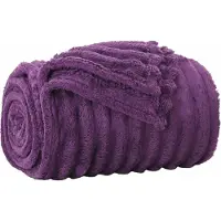 vidaXL Dekentjes 6 st Paars 270 x 240 cm 9.15 kg Fleece