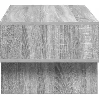 vidaXL Salontafel Sonoma-grijs, 80 x 46 x 35 cm, houtvezel