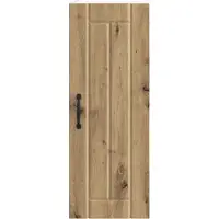 vidaXL Wandkast LUCCA Artisanaal eiken 30 x 31 x 80 cm Bewerkt hout