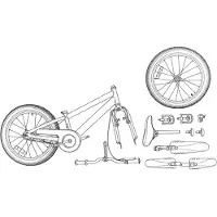 vidaXL Kinderfiets 20 Inch voor 6-11 jaar oud Rood