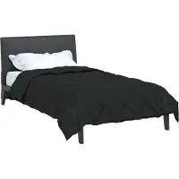 vidaXL Zomer Deken 220 x 135 cm Zomer 200 gsm Zwart