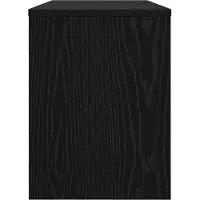 vidaXL TV Kast 80 x 30 x 40 cm Zwart Eiken Bewerkt hout
