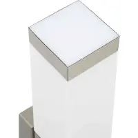 vidaXL Buitenwandlamp 2 pcs Zilver 10.5 x 6 x 33 cm RVS en plastic