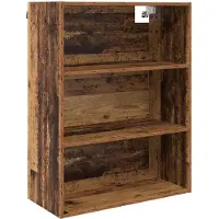 vidaXL Highboard Oud Hout 69,5 x 32,5 x 180 cm Bewerkt hout