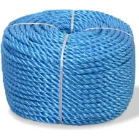 vidaXL Touw gedraaid 16 mm 100 m polypropyleen blauw