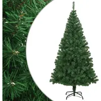 vidaXL Kunstkerstboom met dikke takken 240 cm PVC groen