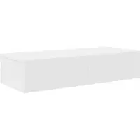 vidaXL Wandschap met lades 80x33x17 cm bewerkt hout wit