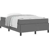 vidaXL Bedframe met matras Lichtgrijs 120 x 190 cm Stof