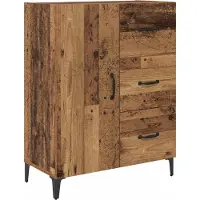 vidaXL Highboard Oud Hout 69,5 x 34 x 180 cm Bewerkt hout