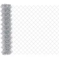 vidaXL Kettinglinkheining 25 x 1,2 m Gegalvaniseerd staal Zilver