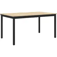 vidaXL Eettafels 150 x 90 x 75 cm Bewerkt hout Sonoma Eiken