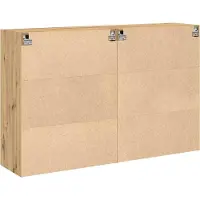 vidaXL Wandkasten 2 st Artisan Eiken 69,5 x 34 x 90 cm Bewerkt hout