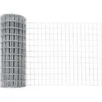 vidaXL Euro-hek met grondpennen 25 x 0,4 m Gegalvaniseerd staal Mesh
