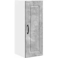 vidaXL Wandkast PORTO Beton Grijs 30 x 31 x 80 cm Bewerkt hout