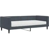 vidaXL Slaapbank met matras 90x200 cm fluweel donkergrijs