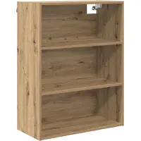 vidaXL Highboard 2 st Artisan Eiken 69,5 x 32,5 x 180 cm Bewerkt hout