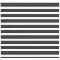 vidaXL Zebra rolgordijn 165x150 cm stofbreedte 160,9 cm zwart