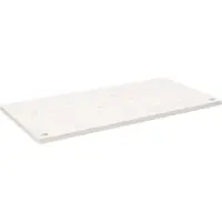 vidaXL Bureaublad 110x55x2,5 cm massief grenenhout wit