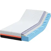 vidaXL Matras Wit en Grijs 90 x 190 cm Jacquard stof