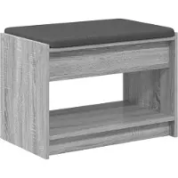vidaXL Hallenbank Grijze Sonoma 63 x 38 x 45 cm
