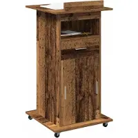 vidaXL Podium Oudhout Bewerkt hout 55 x 55 x 107 cm