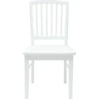 vidaXL - Eetstoelen - 2 - st - Massief - Rubberhout - Wit - 50 - x - 52,5 - x - 91 - cm