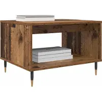 vidaXL Salontafel Oud hout 60 x 50 x 40 cm Bewerkt hout
