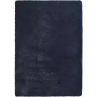 vidaXL Hoogpolig vloerkleed NAVARRA 240x340 cm polyester marineblauw