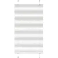 vidaXL Plissé rolgordijn 80x100 cm stofbreedte 79,4 cm polyester wit