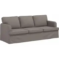 vidaXL Bank Taupe 201 x 80 x 85 cm Stof