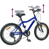 vidaXL Kinderfiets 24 Inch 6-Speed voor 8-12 jaar oud Donkerblauw