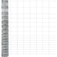 vidaXL Gelast Draadhek met Spikes 25 x 1,2 m Gegalvaniseerd staal Mesh