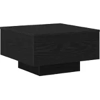vidaXL Salontafel Zwart Eiken 55 x 55 x 31 cm