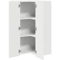 vidaXL Hangkast Wit 57 x 57 x 100 cm Bewerkt hout