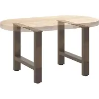 vidaXL Salontafelpoten 2 st 60x(42-43) cm staal naturel