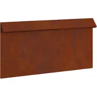 vidaXL Slakkenhekje 50 x 3,5 x 25 cm weervast staal Roestig