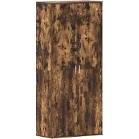 vidaXL Schoenenkast 80 x 39 x 178 cm Bewerkt hout Rook Eiken