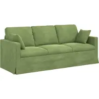 vidaXL Bank Lichtgroen 198 x 78 x 80 cm Fluweel