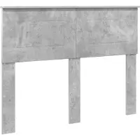 vidaXL Bedframe met hoofdeinde Beton Grijs 120 x 200 cm Bewerkt hout