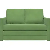 vidaXL Slaapbank Lichtgroen 204 x 122 x 60 cm Fluweel