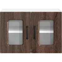 vidaXL Vaatwasserfront Kalmar, bruin, eikenhoutlook, 60 x 31 x 40 cm