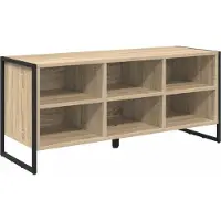 vidaXL Schoenenkast 100 x 35 x 44 cm Bewerkt hout Sonoma
