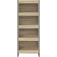 vidaXL Boekenkast 60 x 30 x 155 cm Bewerkt hout Sonoma
