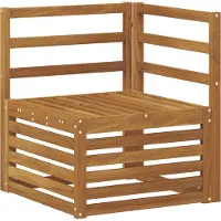 vidaXL Buiten bank set 8 st Naturel