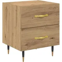 vidaXL Nachtkastje Artisan Eiken 40 x 35 x 47,5 cm Bewerkt hout