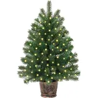vidaXL Kunstkerstboom Groen 240 cm PE en PVC