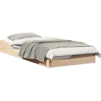 vidaXL Bedframe Bruin 80 x 200 cm Massief grenenhout