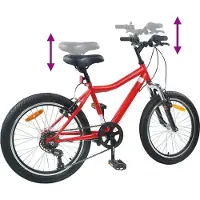 vidaXL Kinderfiets 20 Inch 6-Speed voor 6-11 jaar oud Rood
