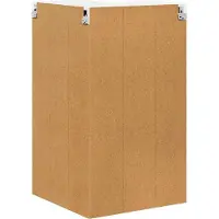 vidaXL Wandhoekkast LUCCA Wit 57 x 57 x 100 cm Bewerkt hout